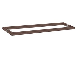 Sanco Glass Door Accessories Διπλή Λαβή / Πετσετοθήκη Wenge ανάγλυφο SET-GL0715-Α75