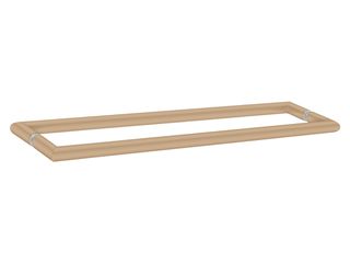 Sanco Glass Door Accessories Διπλή Λαβή / Πετσετοθήκη Μόκα ματ SET-GL0715-M103