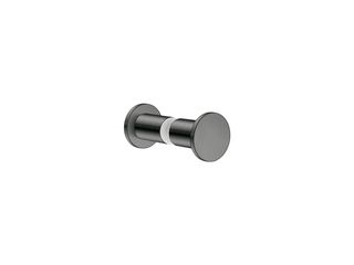 Sanco Glass Door Accessories Διπλό Πόμολο / Άγκιστρο PVD gun metal βουρτσιστό SET-GL0670-PVD-05BR