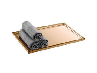 Sanco Hotel Amenities Guest Towel Tray PVD θερμό μπρονζέ γυαλιστερό 00136-PVD-01PL