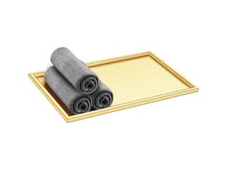 Sanco Hotel Amenities Guest Towel Tray PVD χρυσό ορείχαλκο βουρτσιστό 00136-PVD-02BR