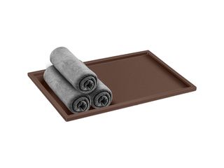 Sanco Hotel Amenities Guest Towel Tray Wenge ανάγλυφο 00136-Α75