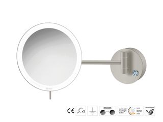 Sanco LED Cosmetic mirrors Μεγεθυντικός καθρέπτης x3 με LED Γκρι τσιμέντου ματ MRLED-705-M104
