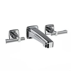 Horus Zéphyr Classic Collection - Concealed Wall Mounted 3 Hole Basin Set - Satin Brass 17.263-LS