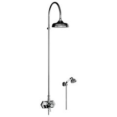 Horus Ascott Classic Collection - Complete Thermostatic Wall Shower Mixer - Polished Nickel 65.744-NB
