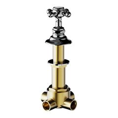 Horus Julia Victoria Julia Victoria Classic Collection - 4 Ways Deck Mounted Diverter, 2 Inlets / 2 Outlets - Matt Nickel 01.476-NM