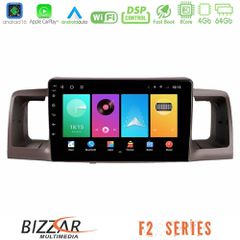 Bizzar F2 Series 8Core Android16 4+64GB Toyota Corolla 2002-2006 Navigation Multimedia Tablet 9"