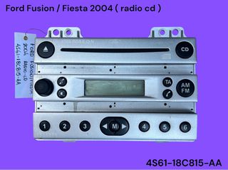 FORD FUSION / FIESTA 2002-2006 ΜΕΤΑΧΕΙΡΙΣΜΕΝΑ ΑΝΤΑΛΛΑΚΤΙΚΑ ( κεντρική μονάδα ηχοσυστήματος ( πηγή ) radio - cd με κωδικό 4S61-18C815-AA )