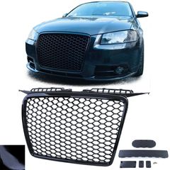 Κεντρική Μάσκα - Γρίλιες γκριλ Σετ Sport grille μαύρο για Audi A3 8P 05-08