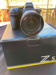 Nikon Z5 Full Frame mirrorless φωτογραφική μηχανή με φακό NIKKOR Z 24-70mm f/4 S σαν καινούργια
