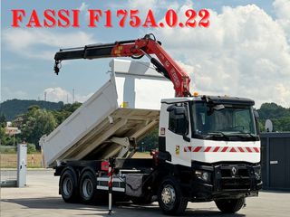 Γερανοί - Φορτηγά Με Γερανό Renault 2016 C 380 * FASSI F175A.0.22 + ΤΗΛΕΧΕΙΡΙΣΤΗΡΙΟ * 6x4