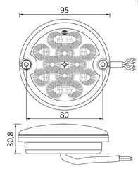 LED Φανός Οπίσθιος 9-33V DASTERI DSL210-STDL-thumb-1