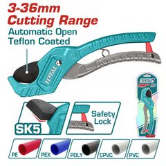 Ψαλίδι Πλαστικών Σωληνών TOTAL 210mm / 3-36mm ( THT53135 )