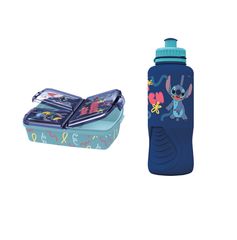 Stor - Lunch Box 18x13cm + Sports Water Bottle - Stitch / Toys