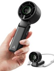 AECOOLY Halo 02 – Portable Handheld Fan, Black