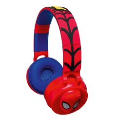 Lexibook - 3D Spider-Man On-Ear Bluetooth® and Wired foldable Headphones (HPBT015SP) / Toys