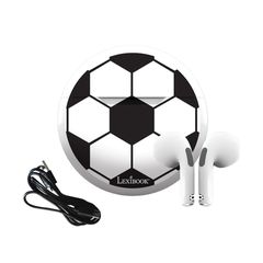 Lexibook - Football In-Ear Bluetooth® earbuds with charging storage case (HPBT05FO) / Toys