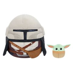 Squishmallows - 30 cm Mandalorian and 9 cm Grogu (270560) / Toys