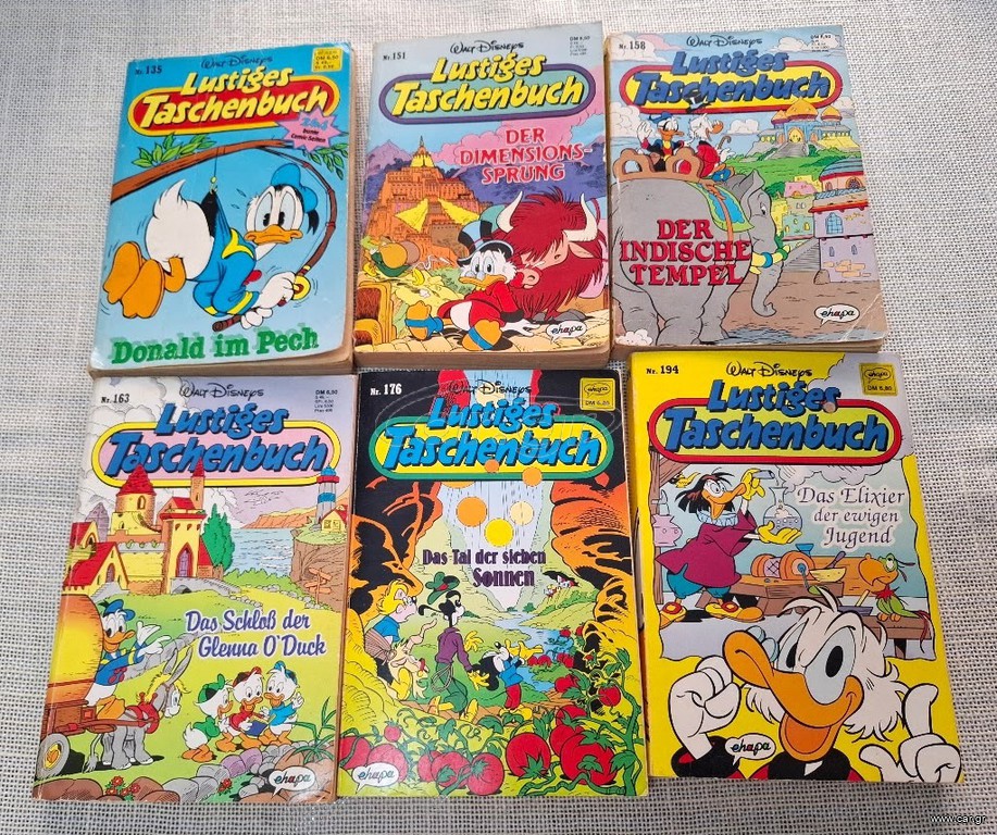 Comic - Lustiges Taschenbuch - 6 Τεμ. στα Γερμανικα