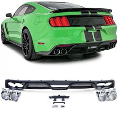 ΠΙΣΩ ΣΠΟΙΛΕΡ Rear diffuser Shelby GT350 Design + dual tailpipes for Ford Mustang 6 14-17