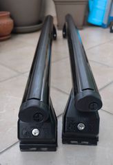 Hermes GS3 Μπάρες Οροφής Αλουμινίου μαύρες για Renault Clio 5D 2005-2014 (Σετ με πόδια)