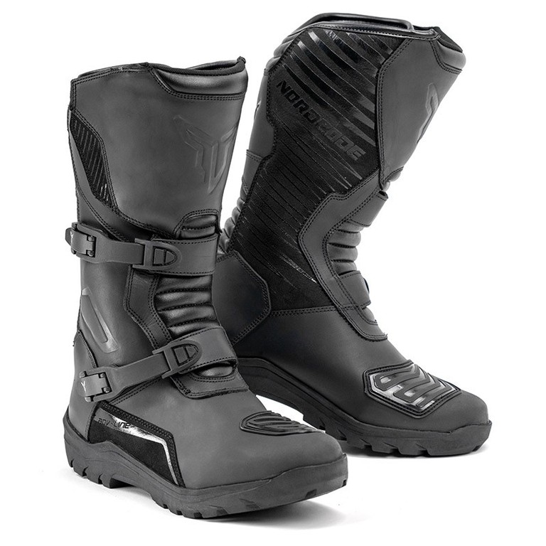 ΜΠΟΤΕΣ NORDCODE EXPLORE HIGH WP LEATHER BLACK ADVENTURE ΜΑΥΡΕΣ