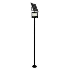 GLOBOSTAR® HELIOS-280 GLB-000-0002 Μεταλλικός Γαλβανισμένος Στύλος Φωτισμού για Φωτοβολταϊκό Προβολέα Εξωτερικού Χώρου - RAL 9005 Μαύρο Ματ - Μ35 × Π25 × Υ280cm