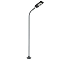 GLOBOSTAR® URBANO-280 GLB-000-0009 Μεταλλικός Γαλβανισμένος Στύλος Φωτισμού για Φωτοβολταϊκό Φωτιστικό Δρόμου Εξωτερικού Χώρου - RAL 7016 Γκρι Ανθρακί - Μ84 x Π25 x Υ280cm