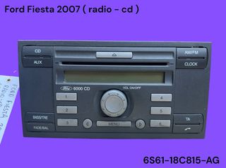FORD FIESTA 2005-2008 ΜΕΤΑΧΕΙΡΙΣΜΕΝΑ ΑΝΤΑΛΛΑΚΤΙΚΑ ( κεντρική μονάδα ηχοσυστήματος ( πηγή ) radio - cd με κωδικό 6S61-18C815-AG )