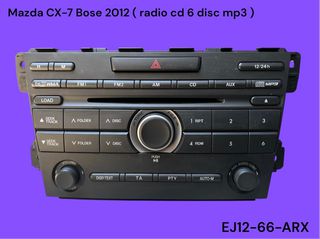 MAZDA CX-7 2006-2014 ΜΕΤΑΧΕΙΡΙΣΜΕΝΑ ΑΝΤΑΛΛΑΚΤΙΚΑ ( κεντρική μονάδα ηχοσυστήματος Bose ( πηγή ) radio cd - mp3 - 6 disc με κωδικό EJ12-66-ARX )