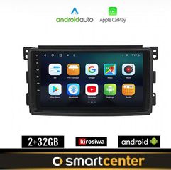 SMART FORFOUR 454 (2004-2007) Android οθόνη αυτοκίνητου 2GB με GPS WI-FI αφής 9" ιντσών OEM