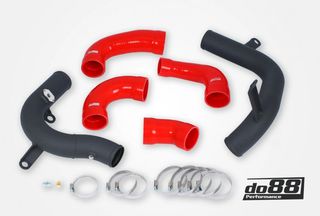 do88 MADE IN SWEDEN ! Σωλήνας πίεσης Do88, AUDI SEAT SKODA VW 1.8 / 2.0 TSI (MQB) do88 Σωλήνας Πίεσης IC (Μαύρος) με Κόκκινο Σωλήνα