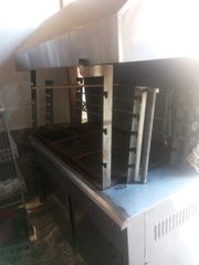 Ψησταριά επαγγελματική με πέντε σούβλες και 10 θέσεις ψησίματος