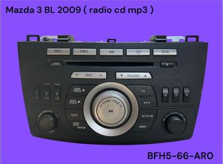 MAZDA 3 BL 2008-2014 ΜΕΤΑΧΕΙΡΙΣΜΕΝΑ ΑΝΤΑΛΛΑΚΤΙΚΑ ( κεντρική μονάδα ηχοσυστήματος ( πηγή ) radio - cd - mp3 με κωδικό BFH5-66-AR0 )