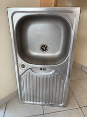 Ανοξείδωτος Νεροχύτης Inox (78x43) - Μονός με Ποδιά