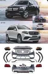 Complete Body Kit Mercedes GL-Class X166 (2012-2016) Conversion to 2016 GLS63 AMG Design
