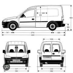 Opel Combo 2006 van  A/C  υδραυλικό τιμόνι.-thumb-1