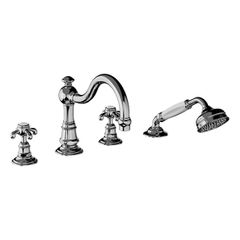 Horus Montmartre Classic Collection - 4 Hole Deck Bath / Shower Set - Polished Nickel 07.466-NB