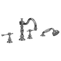 Horus Anthea Classic Collection - 4 Hole Deck Bath / Shower Set - Polished Nickel 10.466-NB