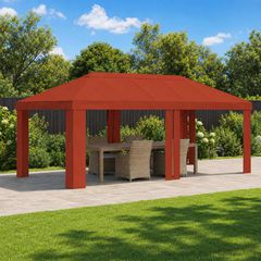 Κάλυμμα Γκαζebo 6 x 3 m Τερακότα Πολυεστέρας 190 gsm 900426