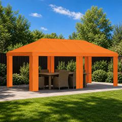 Κάλυμμα Γκαζebo 6 x 3 m Πορτοκαλί Πολυεστέρας 190 gsm 900431