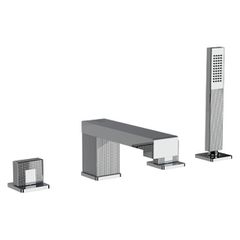 Horus Myriad Contemporary Collection - 4 Hole Deck Bath/shower Set - Private: Chrome / Myriad 55.466-CH