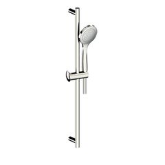 Horus Canopée Contemporary Collection - Shower Rail with Brass Handshower on Sliding Part and Flexible Hose - Metal Gun 60.542-CF
