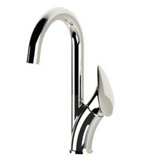 Horus Canopée Contemporary Collection - Single Lever Basin Mixer - Satin Brass 60.708-LS