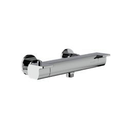 Horus Echo Equinox316 Collection - Exposed Thermostatic Wall Shower Mixer - Satin Brass 43.785.E2-LS