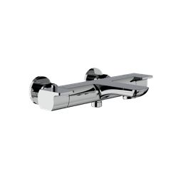 Horus Echo Equinox316 Collection - Exposed Thermostatic Wall Bath-shower Mixer - Satin Brass 43.483.E2-LS