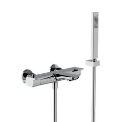Horus Echo Equinox316 Collection - Complete Set / Exposed Thermostatic Wall Bath-shower Mixer - Satin Brass 43.714.E2-LS