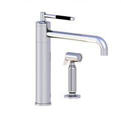Horus Minoé Contemporary Collection - Single Lever Kitchen Mixer, Swivel Spout / No Waste - Satin Brass 37.723-LS