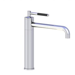Horus Minoé Contemporary Collection - Single Lever Kitchen Mixer, Swivel Spout /no Waste - Satin Brass 37.703-LS