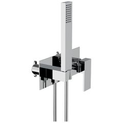 Horus Philae Equinox316 Collection - Wall-mounted Shower Mixer + Hand Shower + Flexible - Satin Brass 80.782.E2-LS